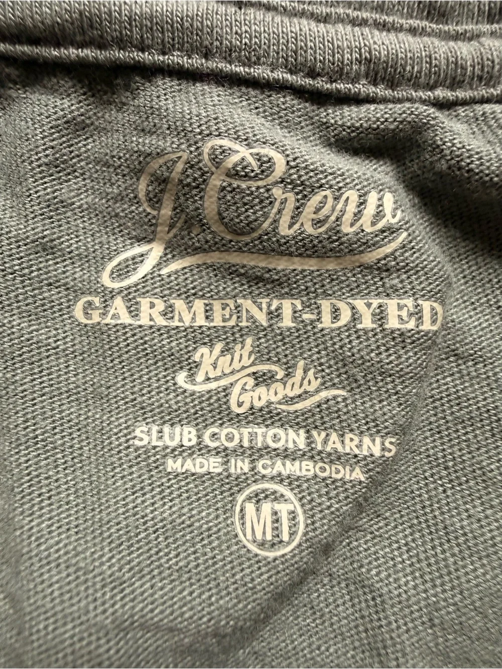 J. Crew Men's Olive Tank with Chest Pocket